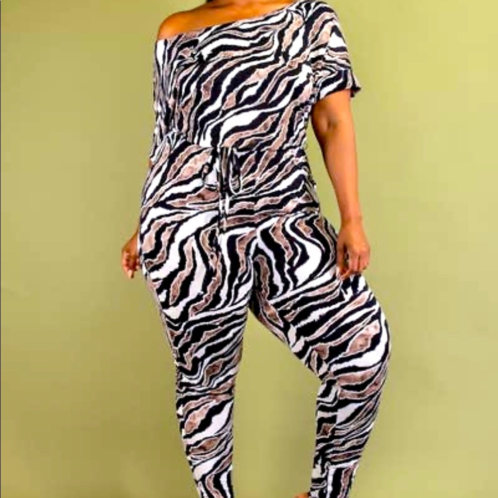 Black Pearl Off Shoulder Jumpsuit